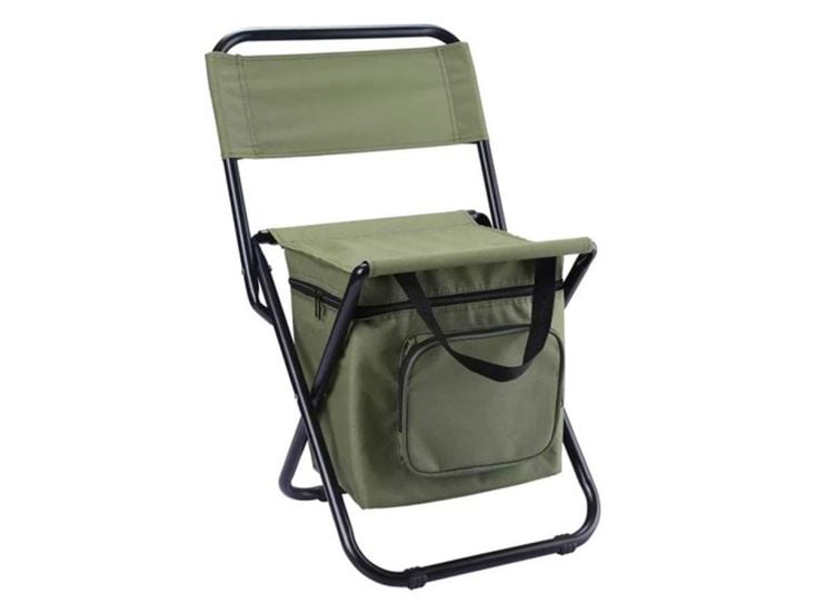 JONSKA Campingstuhl mit Kühltasche - Green