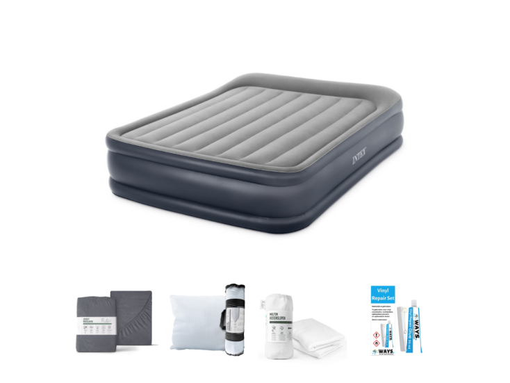 Intex Deluxe 203 x 152 cm Luftmatratzen-Set - 
5-teilig