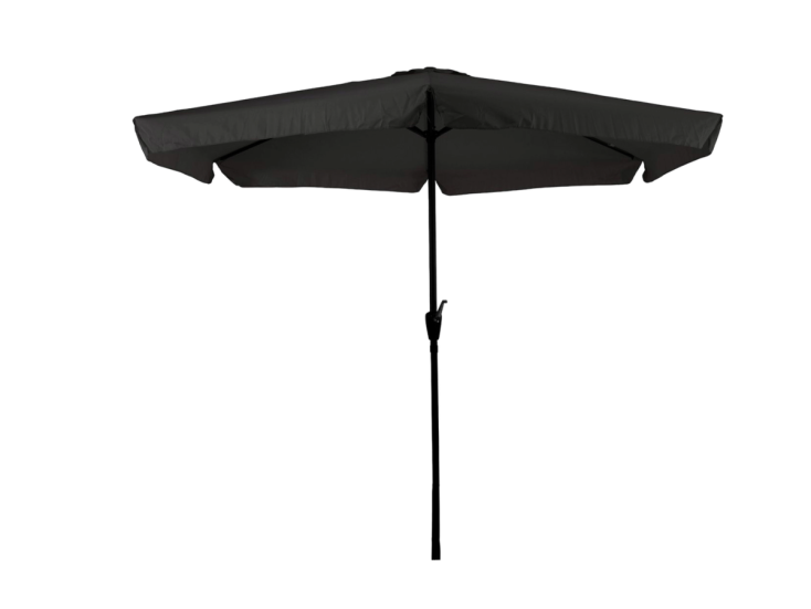 CUHOC sonnenschirm Ø3m schwarz mit volant