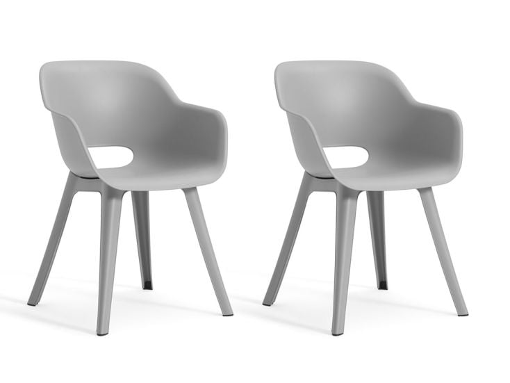 Keter Noa Set von 2 Gartenstuhle - Grey