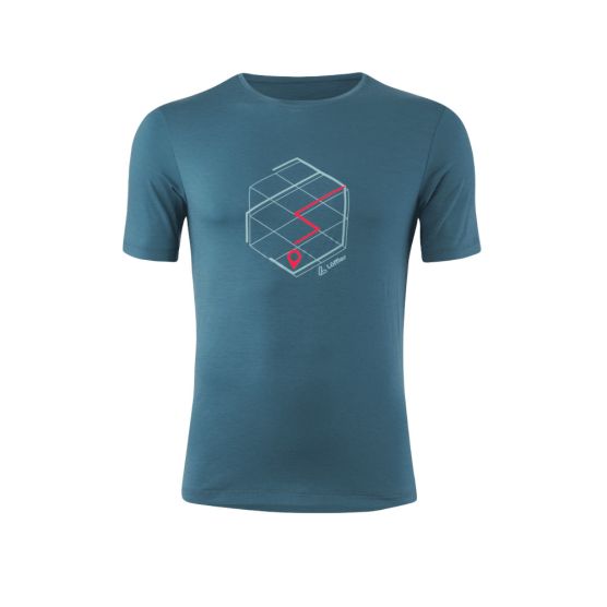 Loeffler Tracking Merino Light Herren T-Shirt - Blau