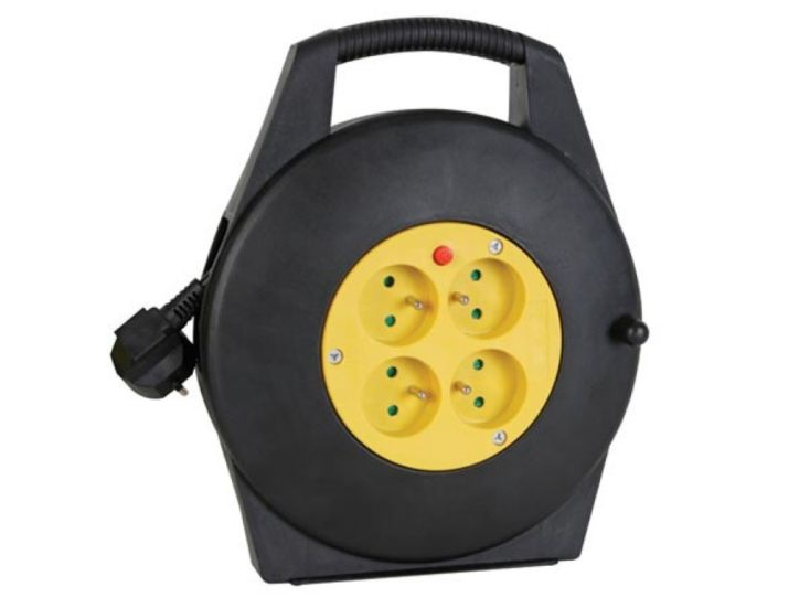 Perel ECR10 4-wege Kabeltrommel - 10 Meter