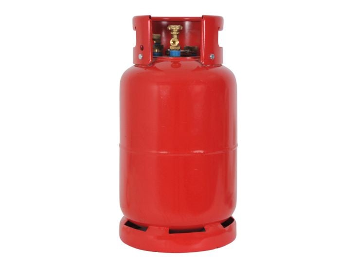 Badé 27 Liter Stahl LPG-Tank mit Kniekupplung