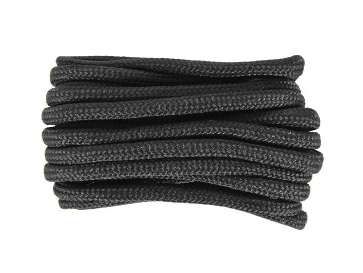 Barth 120 cm runde Schnürsenkel - Black