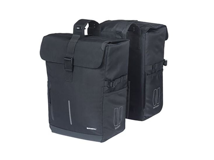 Basil Move doppelte Fahrradtasche 30 Liter - Black