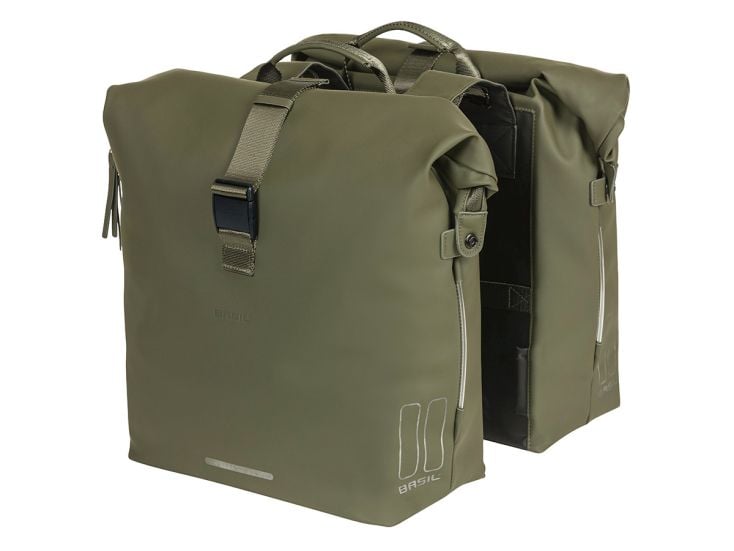 Basil SoHo Nordlicht Doppelfahrradtasche - Olive Green