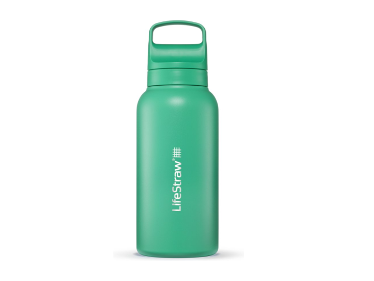LifeStraw Go 2.0 700ml isolierte Wasserfilterflasche – Grün