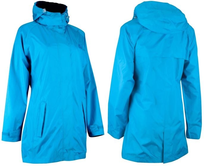 Ralka Lange damen regenjacke Deluxe - Aqua/Marine