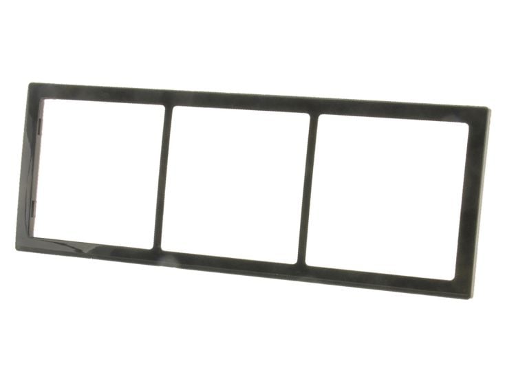 BBA 3-fach Abdeckrahmen Hochglanz - Grey