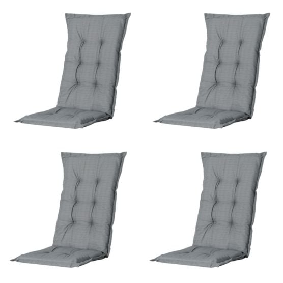 Madison Basic Gartenstuhlkissen - 4er-Set