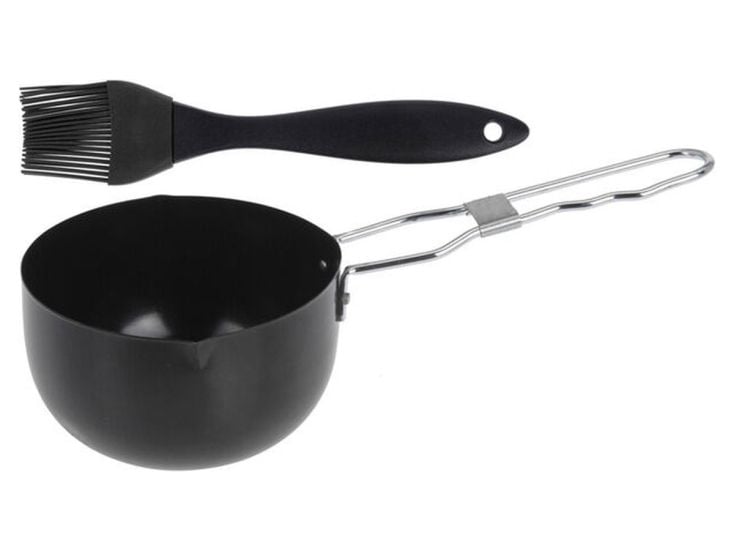 Grill-Saucenpfanne mit Pinsel