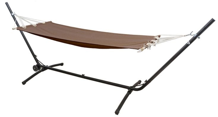 AMANKA 335 x 100 cm Hängematte mit Gestell - Brown