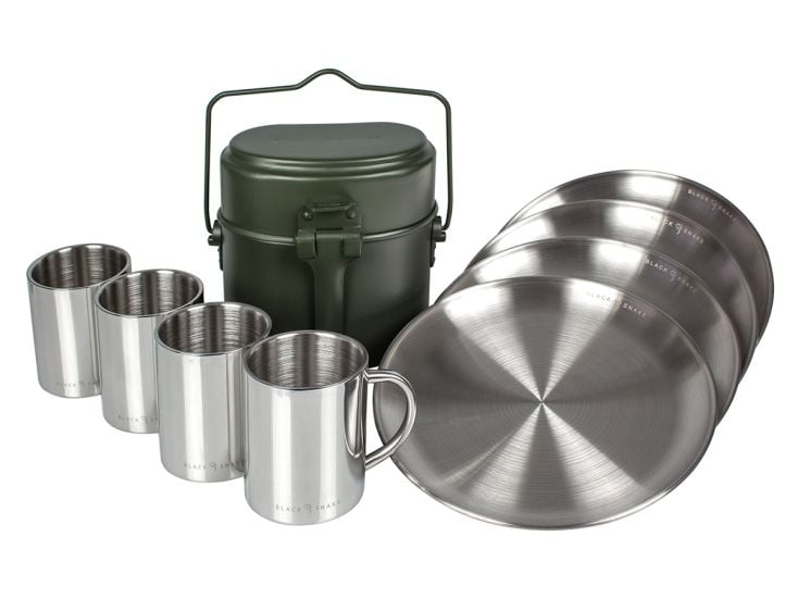 Black Snake 9-teiliges Campingkochgeschirr Set