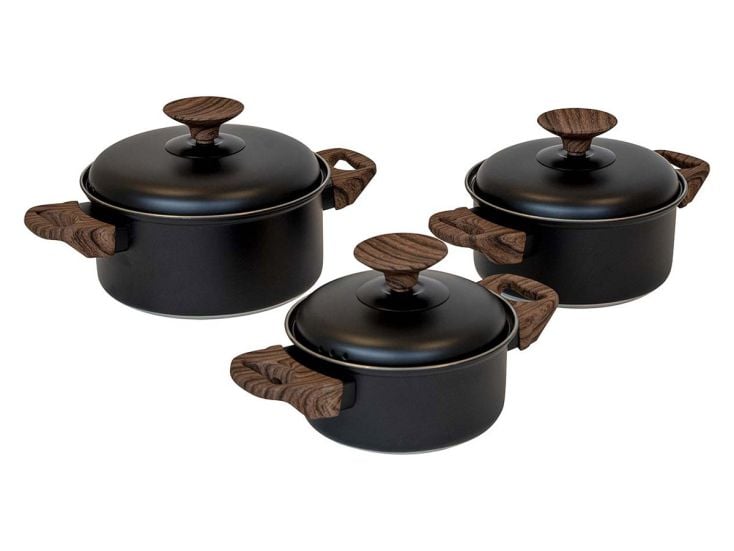 Bo-Camp Industrial Stewart Kochtöpfe - 3er-Set