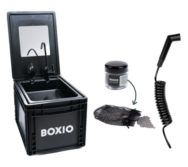 Boxio Wash Waschbecken mit Dusche - Black