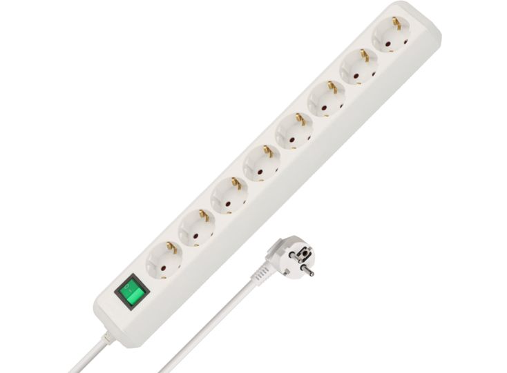 Brennenstuhl Eco-Line 8-fach Steckdose mit Schalter
