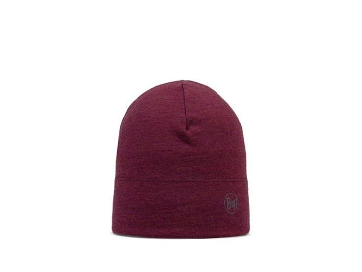 Buff Merino Midweight Mütze - Melange Tibetan Red