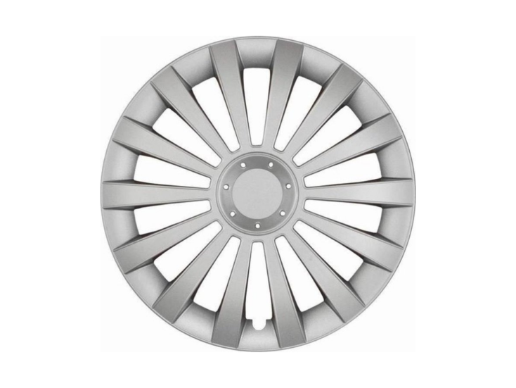 Tip-it 13 Zoll Set von 4 silbergrauer Radkappen