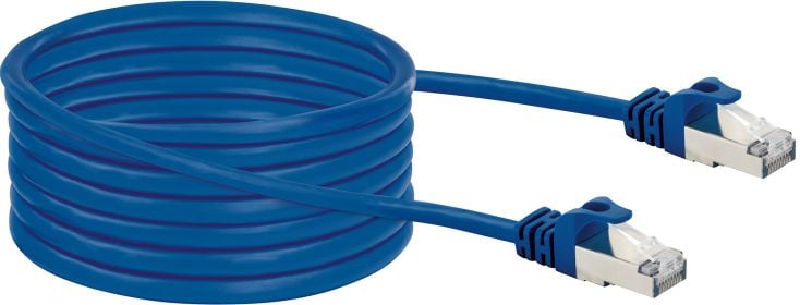 Schwaiger 5 meter blauer CAT8 Netzwerkkabel