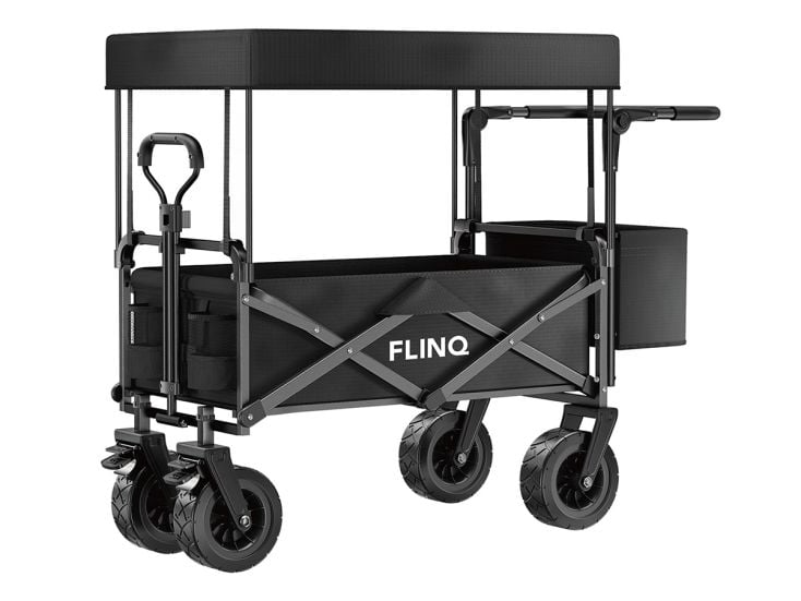 FlinQ 130 kg Bollerwagen mit Dach - 130 kg