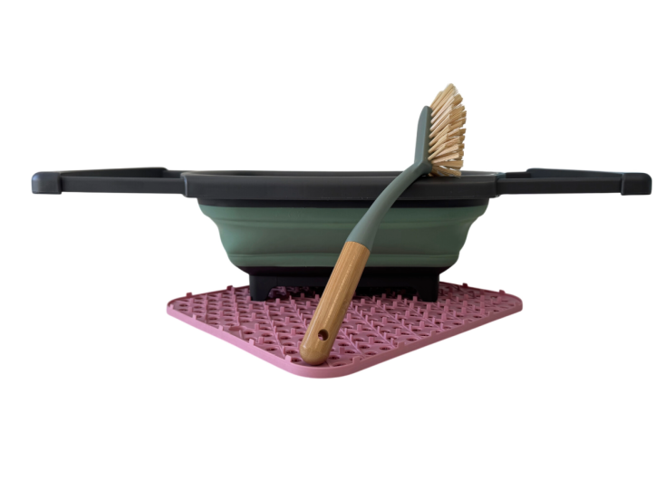 Hem faltbares spülset mit abtropfmatte - Pink