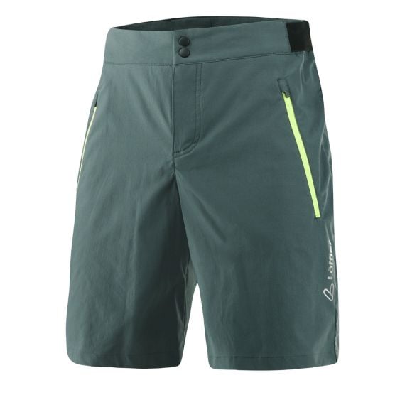 Löffler Comfort - E CSL grüne kurze Herren-Radhose