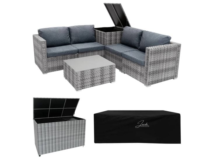 Marielle Modulares 6-teiliges Möbelset mit Aufbewahrungsbox 700L