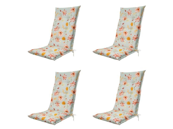 Madison Florina orange Gartenstuhlkissen - 4er-Set