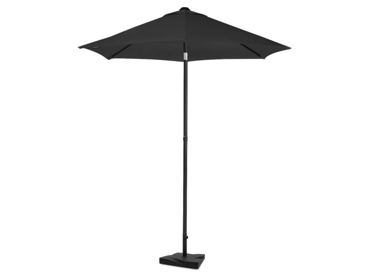 VONROC Torbole 200 cm Premium Sonnenschirm inklusive Fuß - Black
