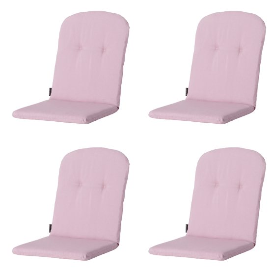 Madison Panama Schalensitzkissen in zartem Rosa – 4er-Set
