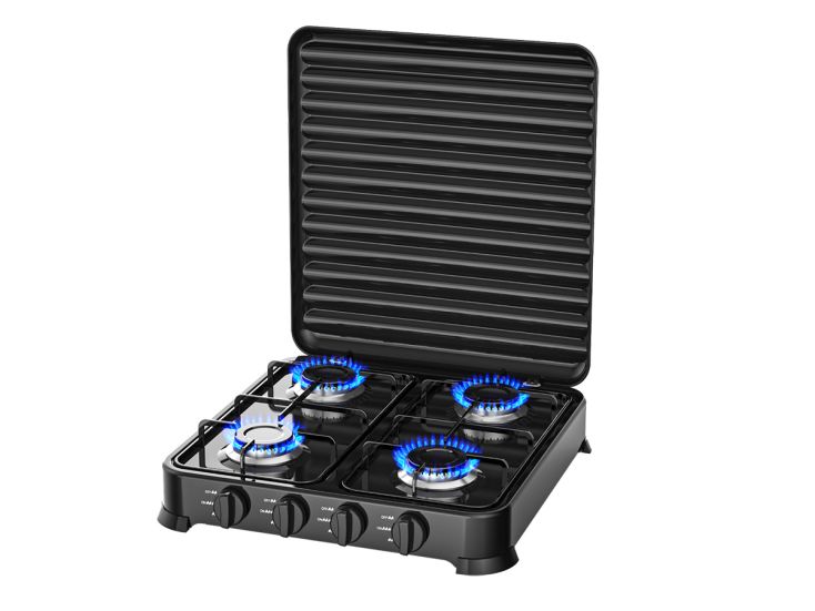 Propatech PKB-2100 4-flammiger tragbarer Gasherd mit Schlauch