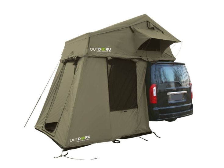 OutdoorU Family Plus 3 Personen Dachzelt - Green