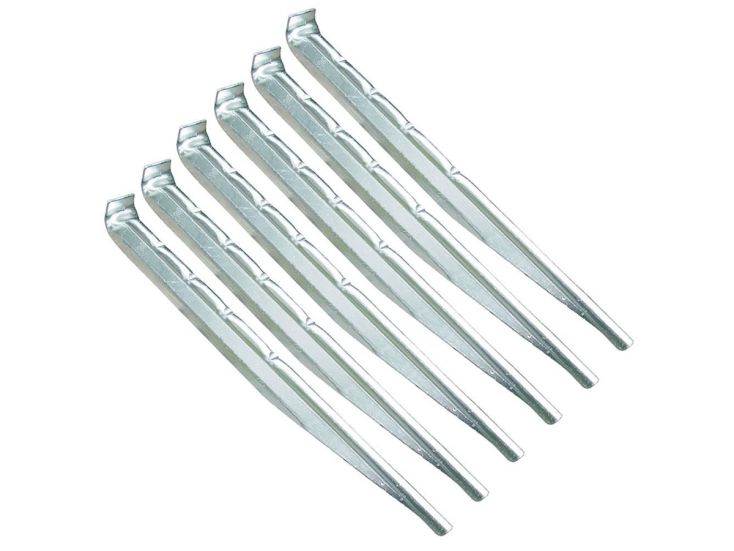 High Peak Alloy V-Peg Aluminium-Zeltnägel – 6er-Set