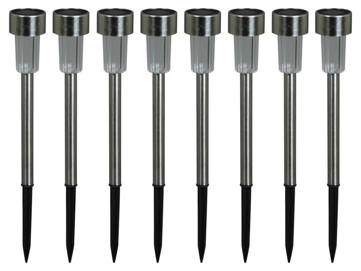 Luxform Siena Solar-Gartenlampe - Set von 8