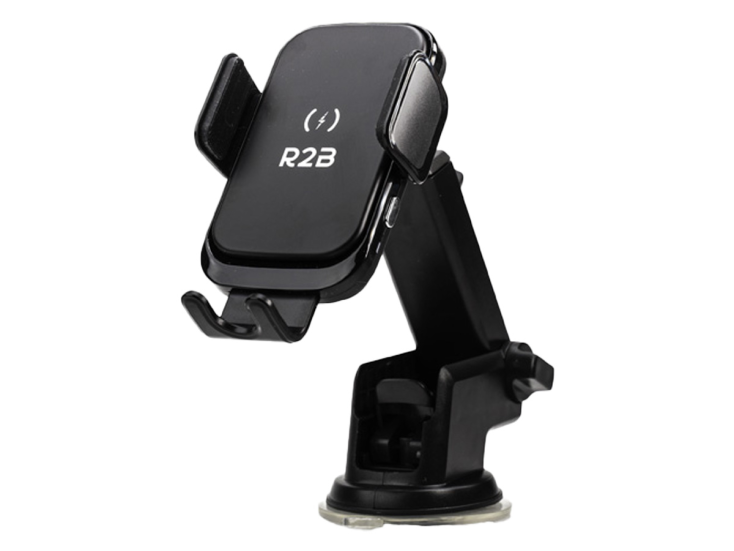 R2B Handyhalterung Auto mit kabellosem Ladegerät - Black