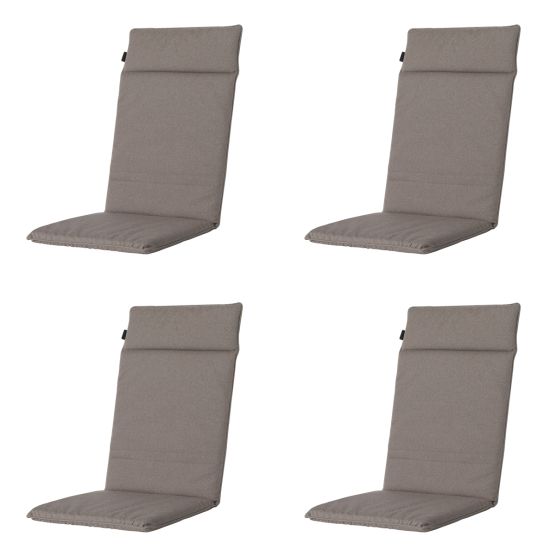 Madison Manchester Taupe Gartenstuhlkissen - 4er-Set
