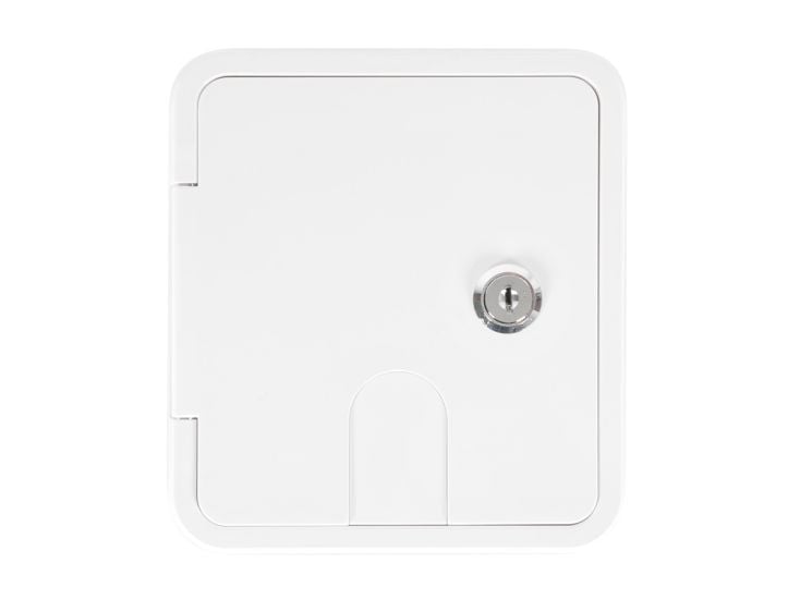 Carbest Serviceklappe mit Schloss 107x122mm - white