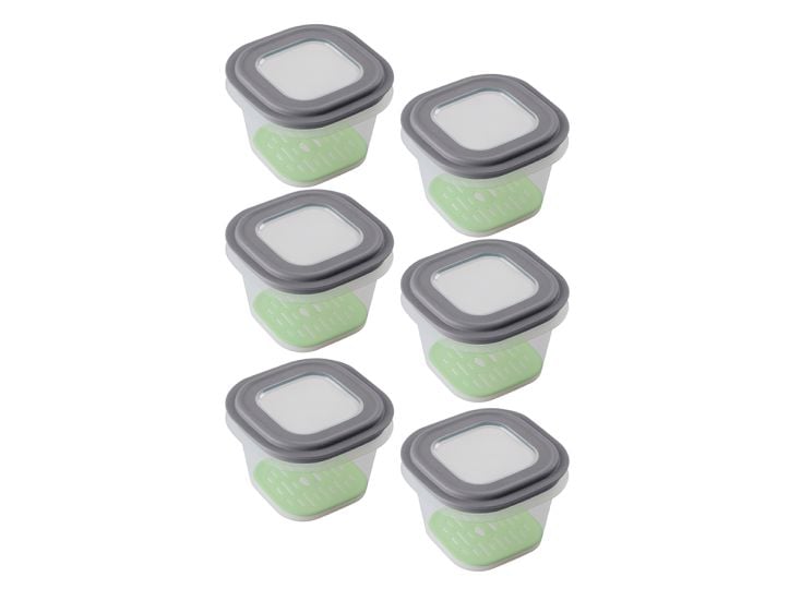 Sunware Sigma home 0,8L Grey Frischhaltedose mit Tray - Set von 6