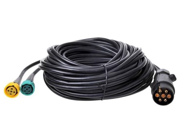 ProPlus 7-poliges Kabelsatz mit 5-poliges verbinder - 9 Meter