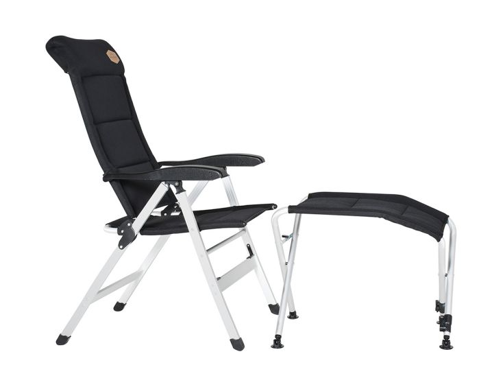 Obelink Corsa Klappstuhl mit Beinauflage - Black