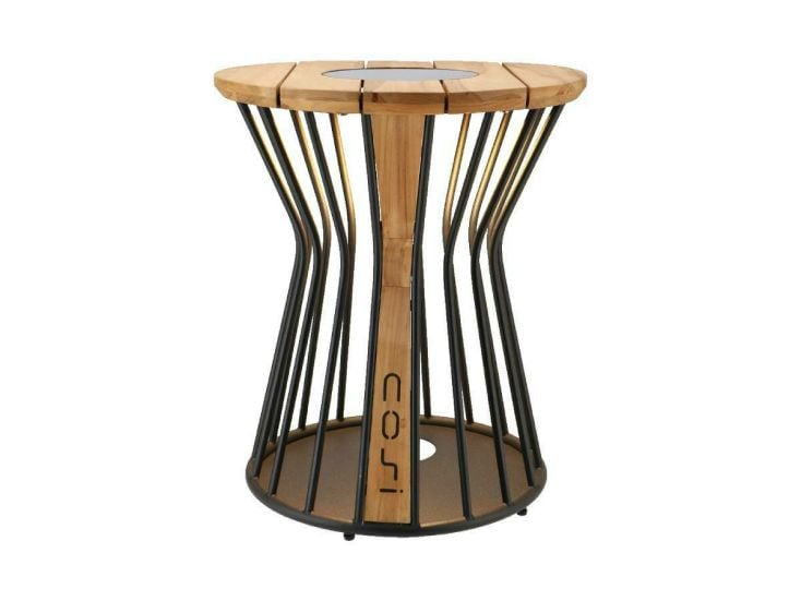 Cosi Fires Cosilumia Ø 52 cm beleuchteter Loungetisch- Teak