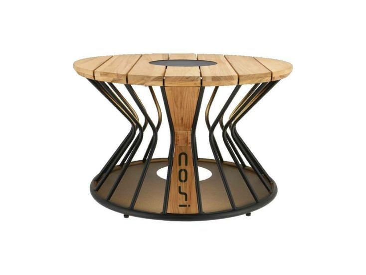 Cosi Fires Cosilumia Ø 70 cm beleuchteter Loungetisch - Teak