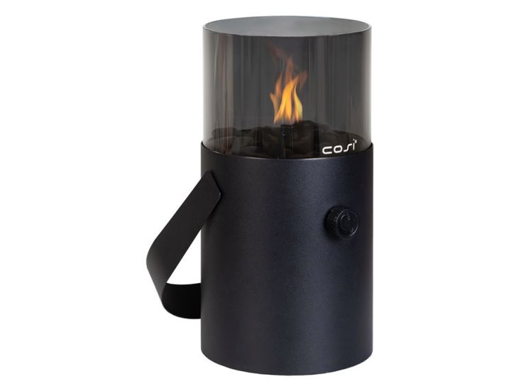 Cosi Fires Cosiscoop Original Black Smoked Glass Gaslaterne