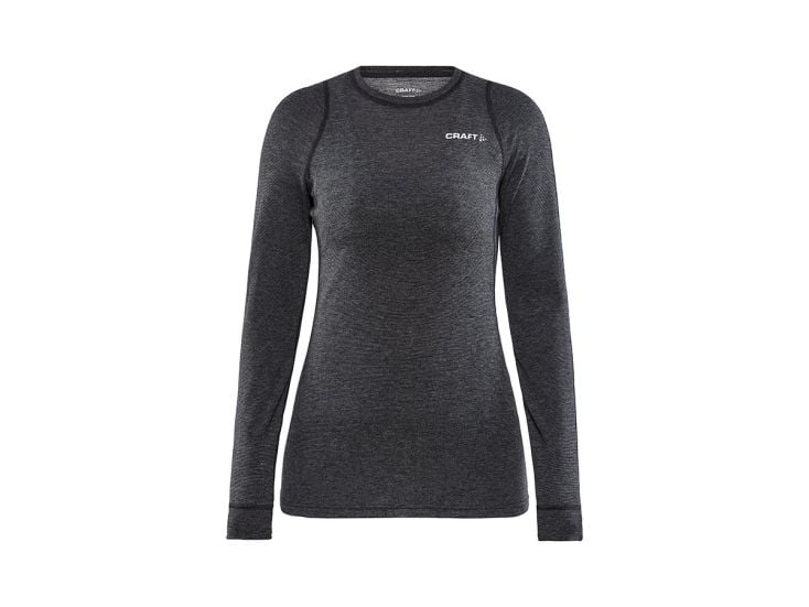 Craft Core Wollshirt Merino Damen - Black Melange