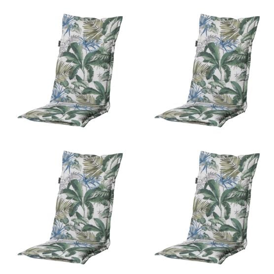 Madison Bliss blaue Gartenstuhlkissen - 4er-Set
