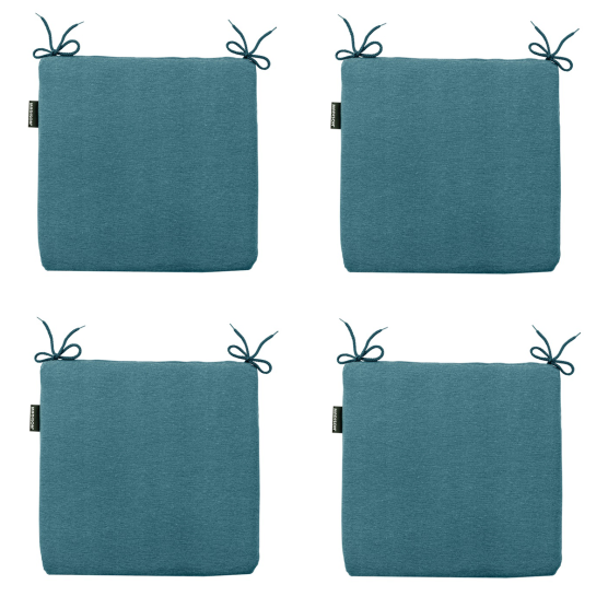 Madison Panama seeblau Sitzkissen - 4er Set