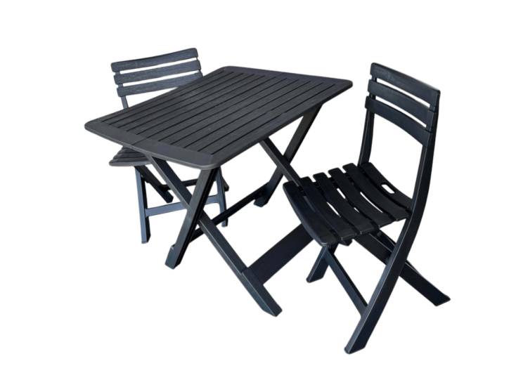 HEM bistroset 3-teilig klappbar kunststoff balkonset