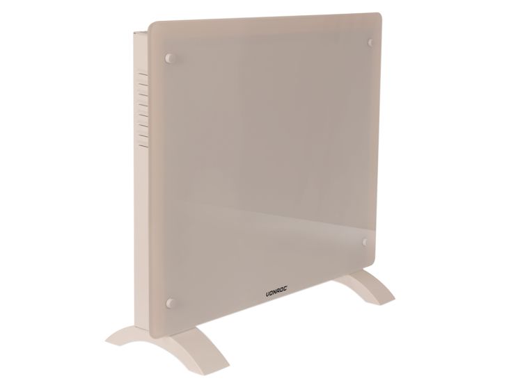 Vonroc 1000 Watt glasplatten-konvektorheizgerät - Beige