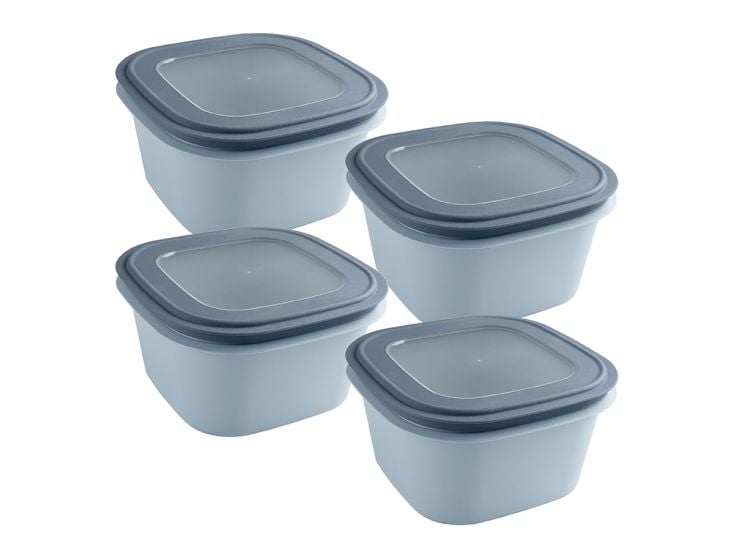 Sunware Sigma home 3,8 Liter Set von 4 Frischhaltedose - Blue