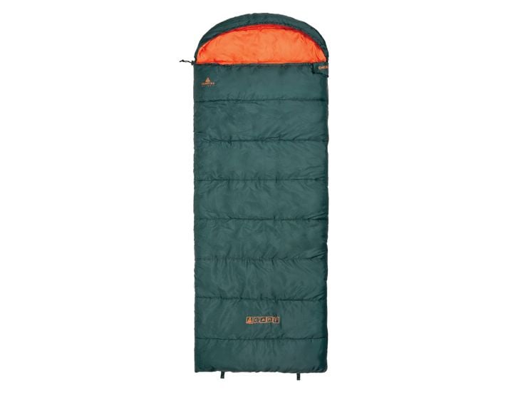 ACAMP Emery 220 x 85 cm Schlafsack mit Kapuze - Dark Green